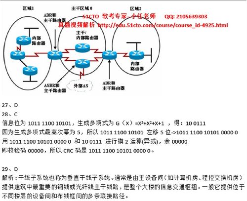 2016年下半年网络工程师上午真题解析与考点精讲